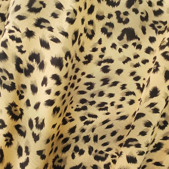 VINTAGE LEOPARD BELT SILK CINCH DRESS - Picture 10 of 13